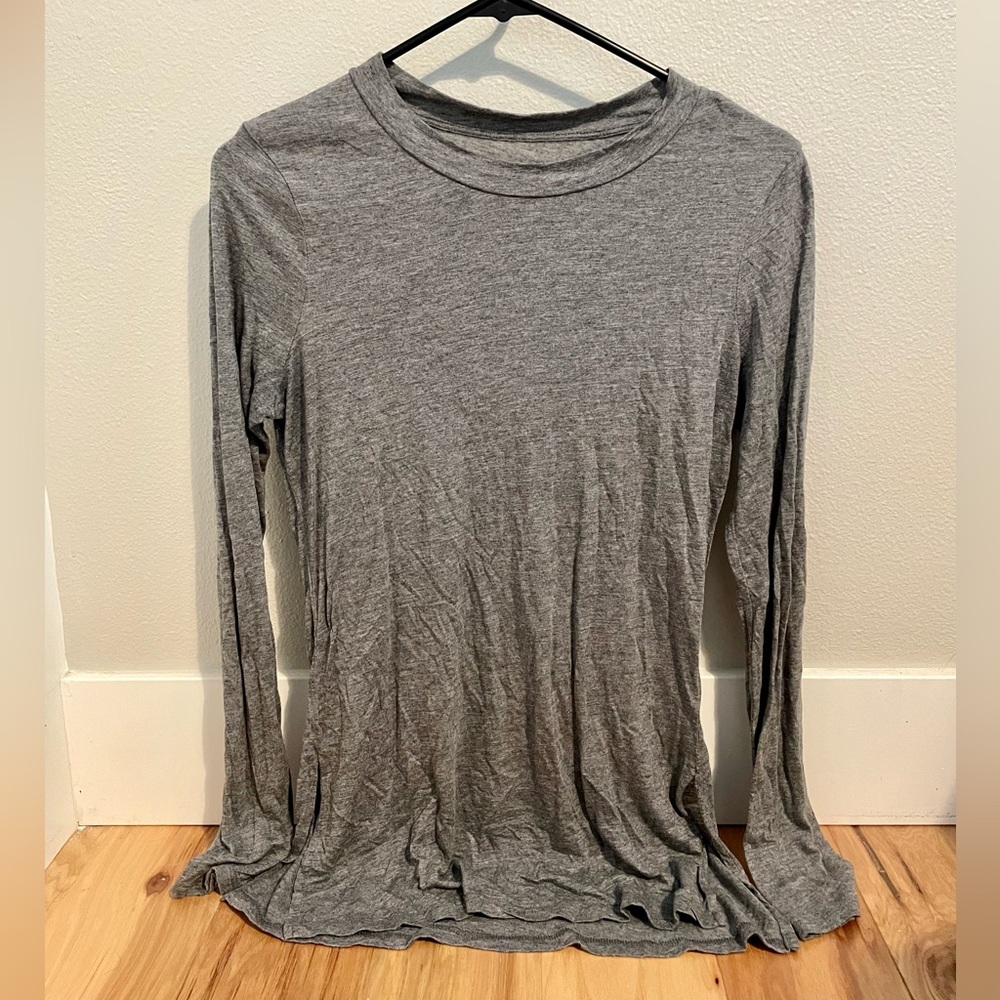 Boden Cosy With A Dash of Cashmere Top Size 6 Charcoal Gray